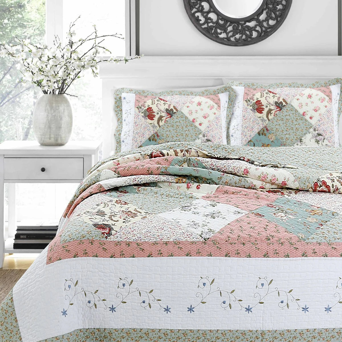 Celia Patchwork Cotton Quilt Bedding Set