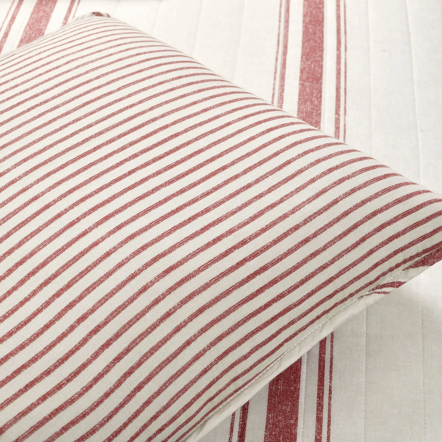 Lush Decor Farmhouse Stripe 3 Piece Quilt Set