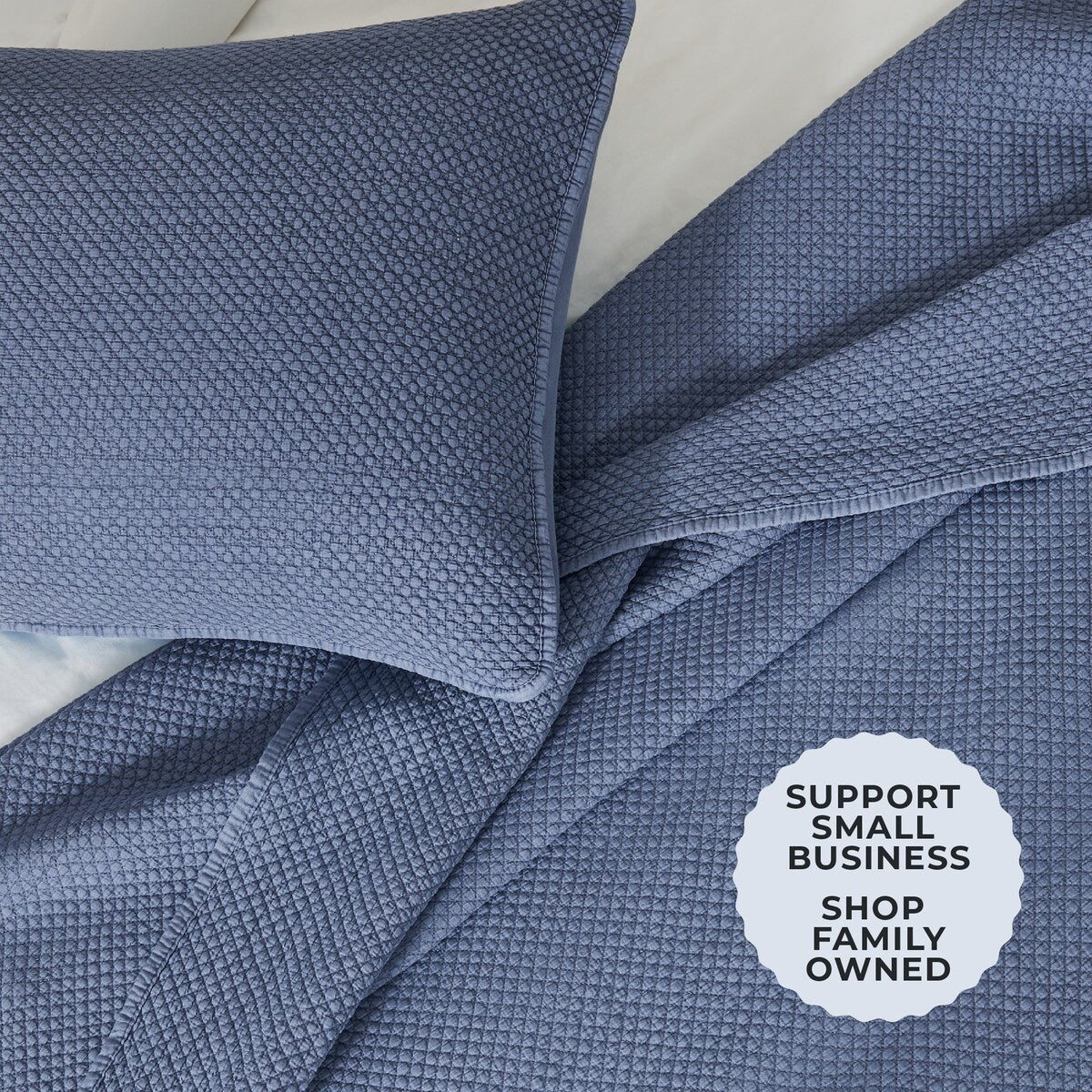 Linery & Co. Soft Stonewashed Stitched Lightweight Quilt Set