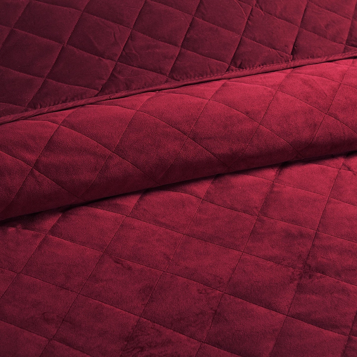 Serenta Velvet Quilts 5 Piece Ultra Soft Floor Touching Bedspread Set