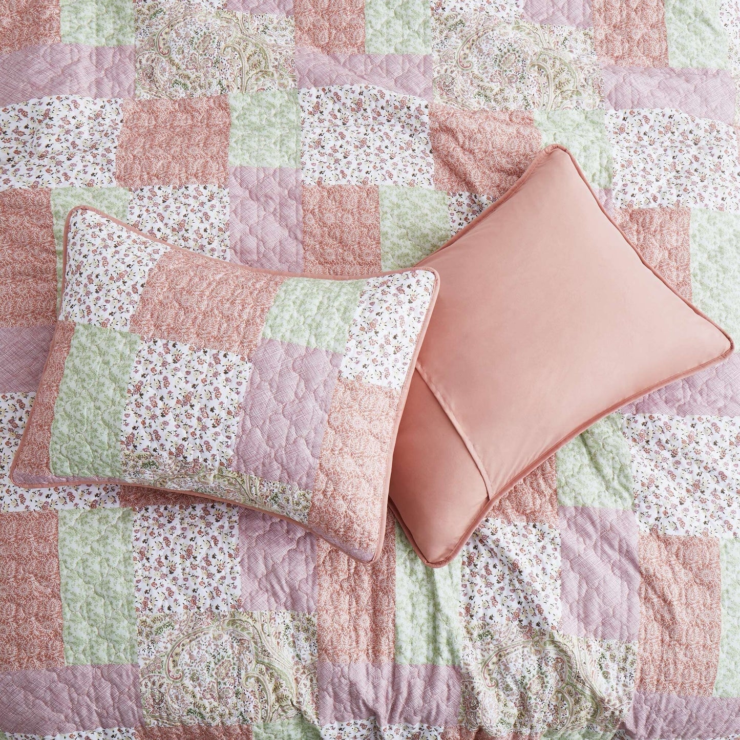 3-Piece Reversible Ultra Lighweight Coverlet Premium Microfiber Bedspread Quilt Set