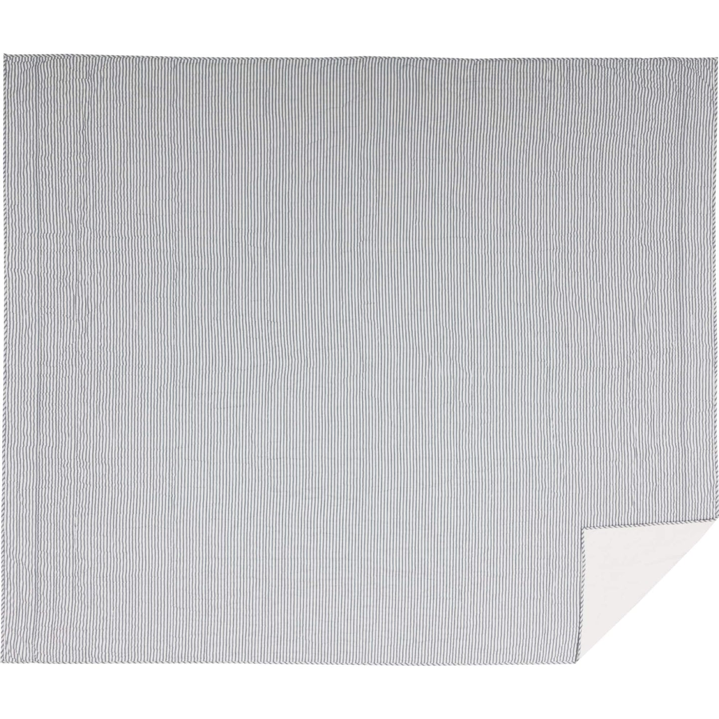 Sawyer Mill Ticking Stripe Quilted Coverlet