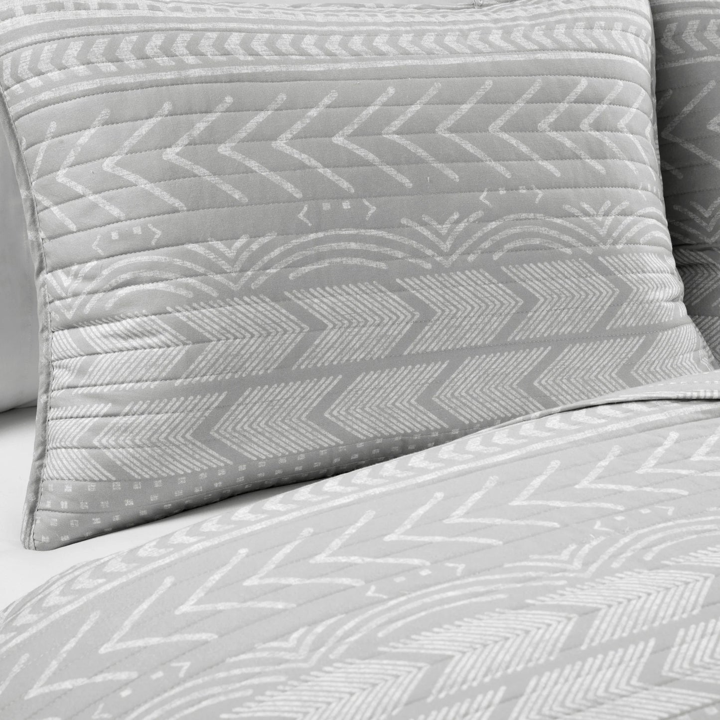 Lush Decor Hygge Geometric Pattern 3-piece Quilt Set
