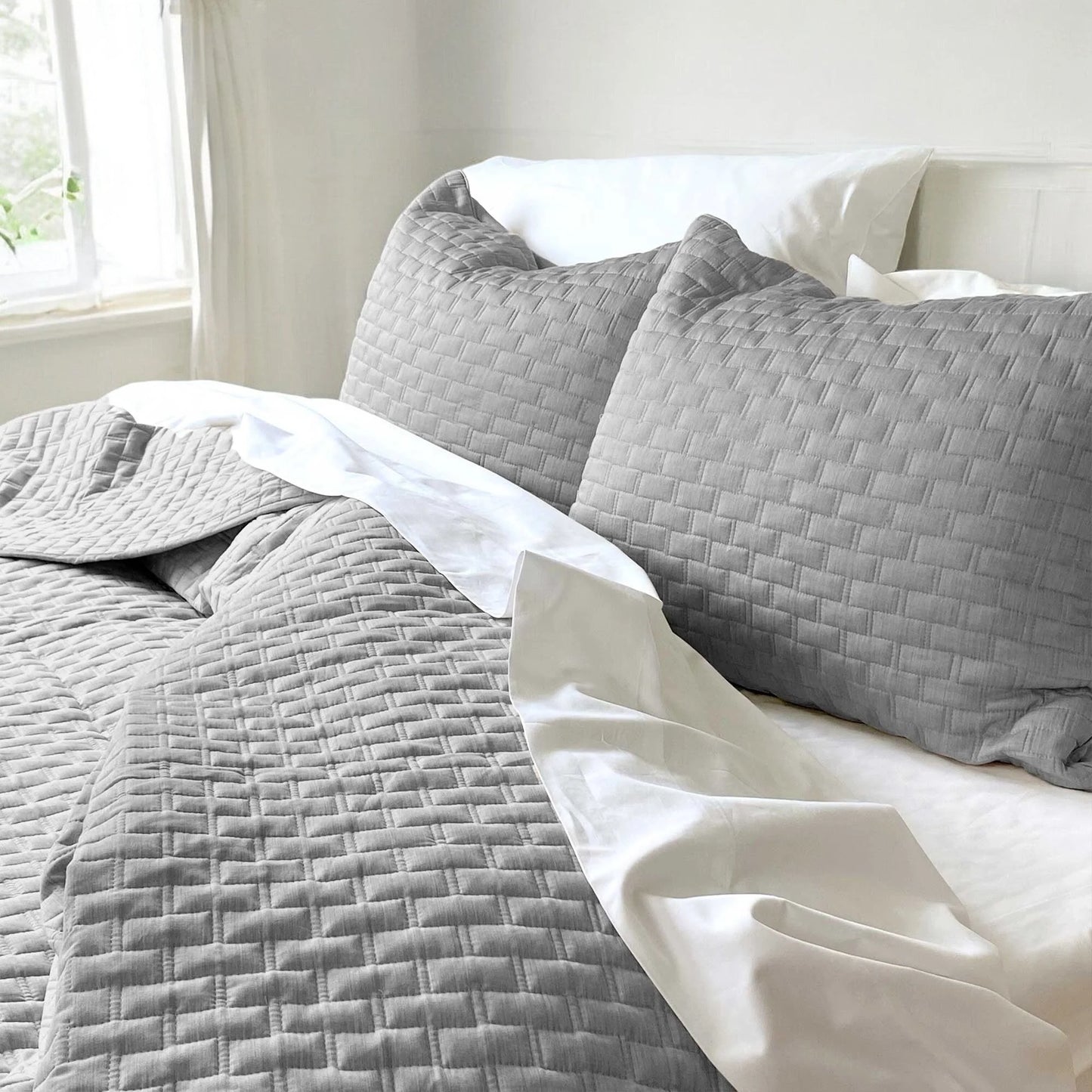 BedVoyage Melange viscose from Bamboo Quilted Coverlet BedSpread