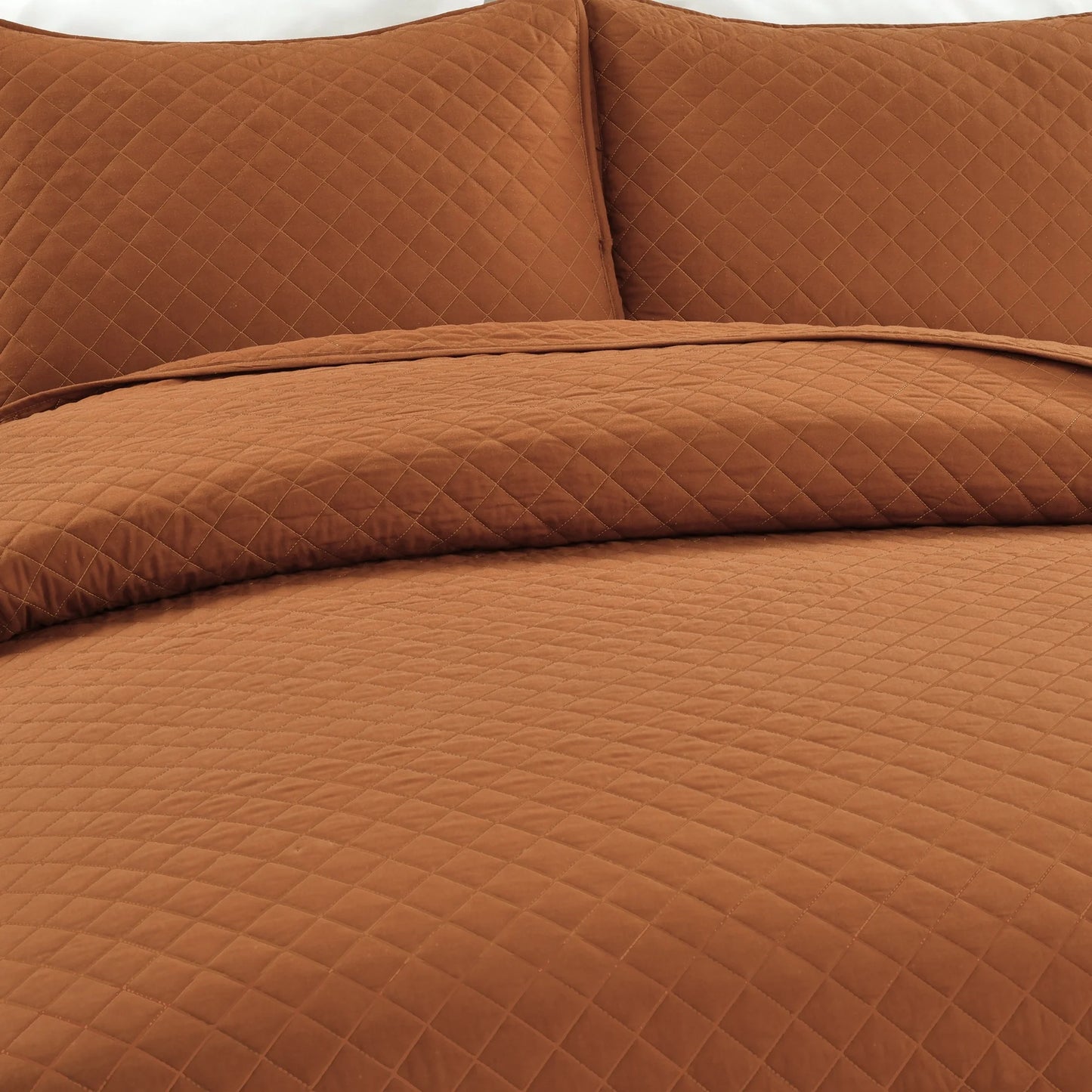 Copper Grove Balm Diamond Oversized Cotton 3-piece Quilt Set