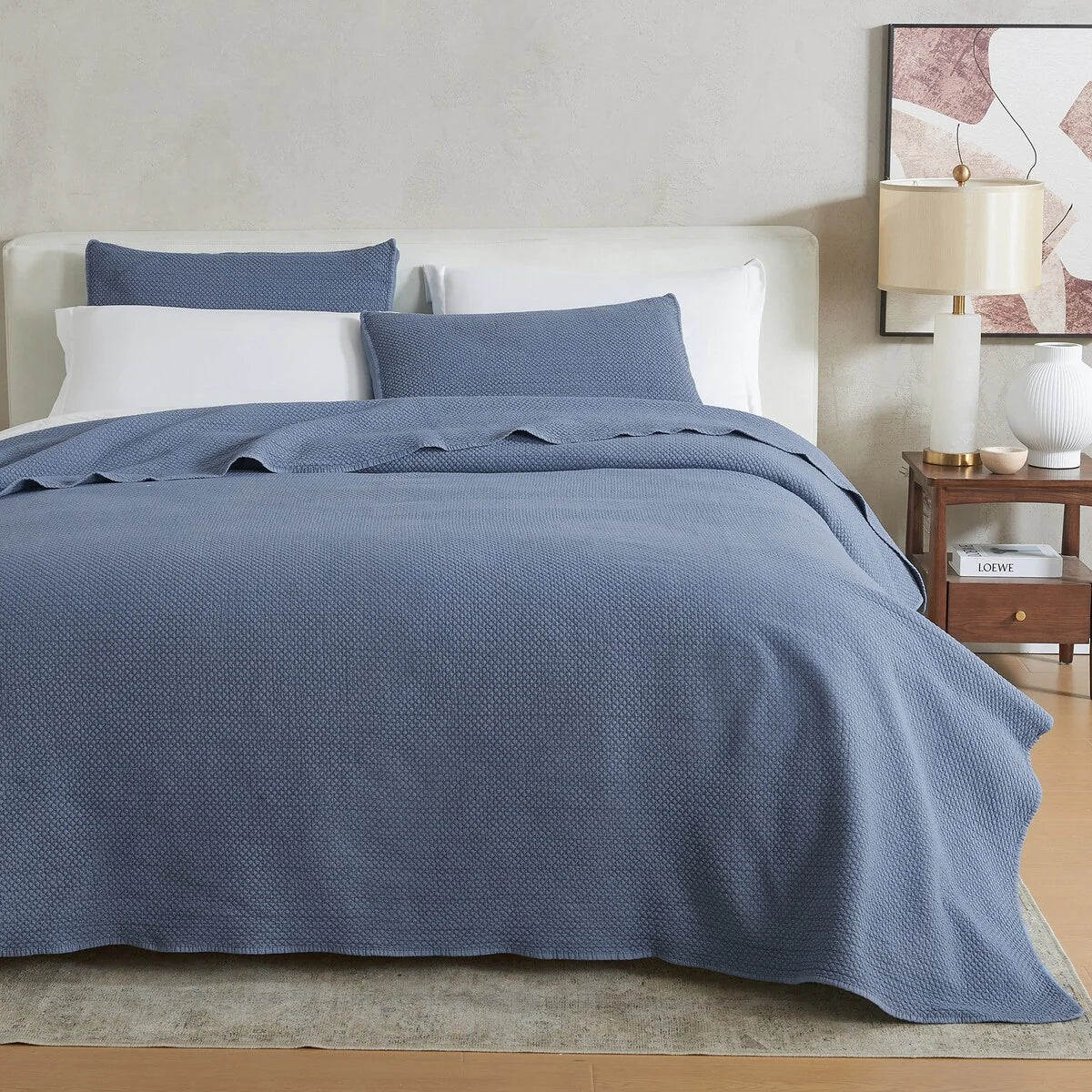 Linery & Co. Soft Stonewashed Stitched Lightweight Quilt Set