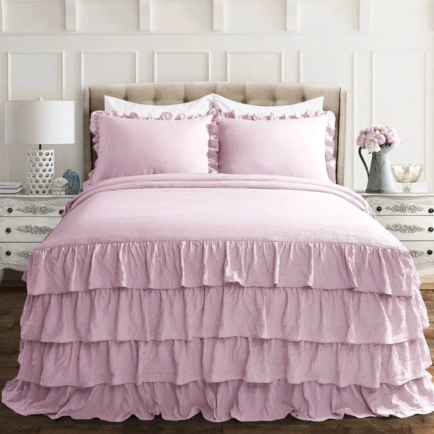 The Gray Barn Molly Mae Ruffle Skirt Bedspread Set