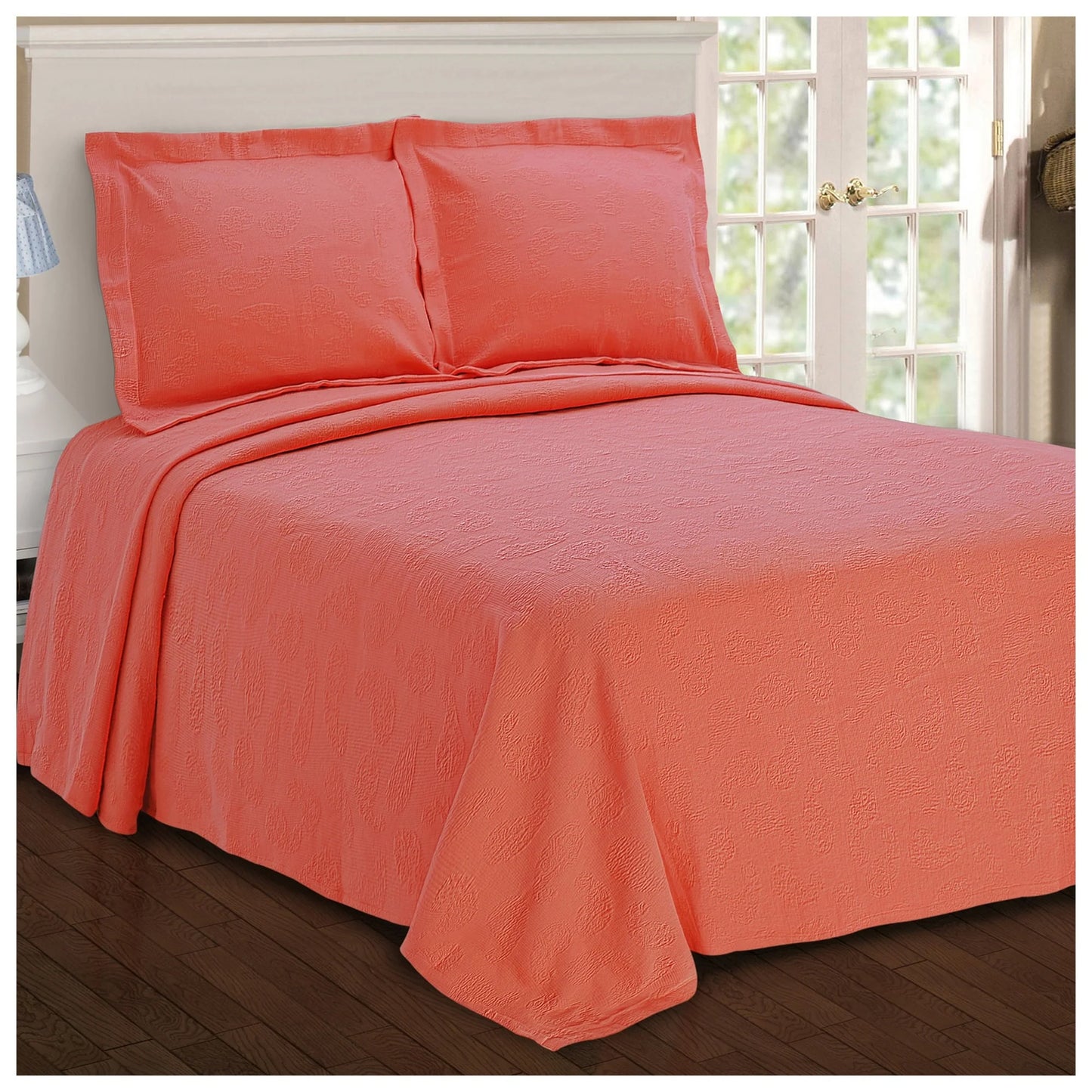 Superior Paisley Cotton Decorative Bedspread Set