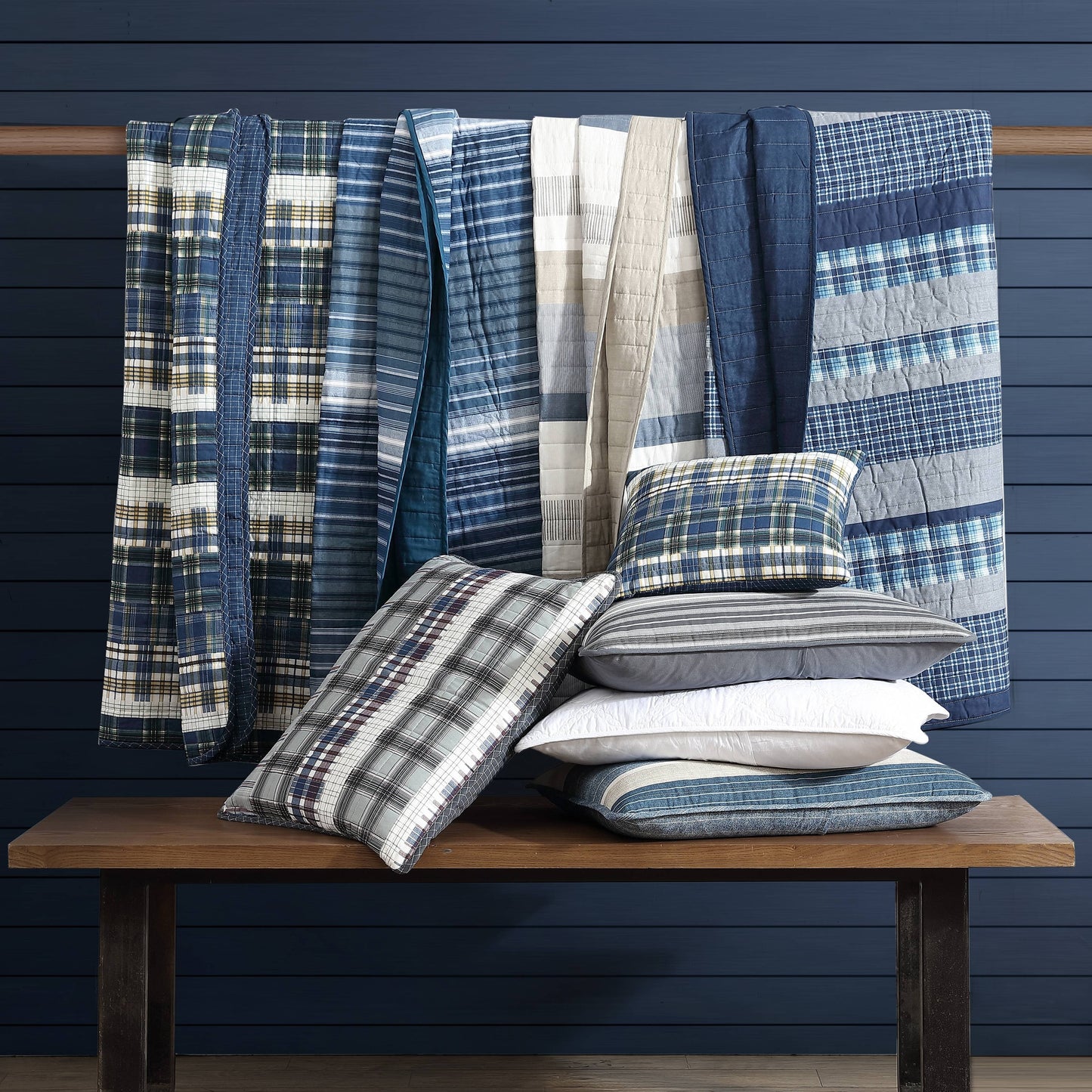 Nautica Ridgeport Cotton Reversible Quilt Set