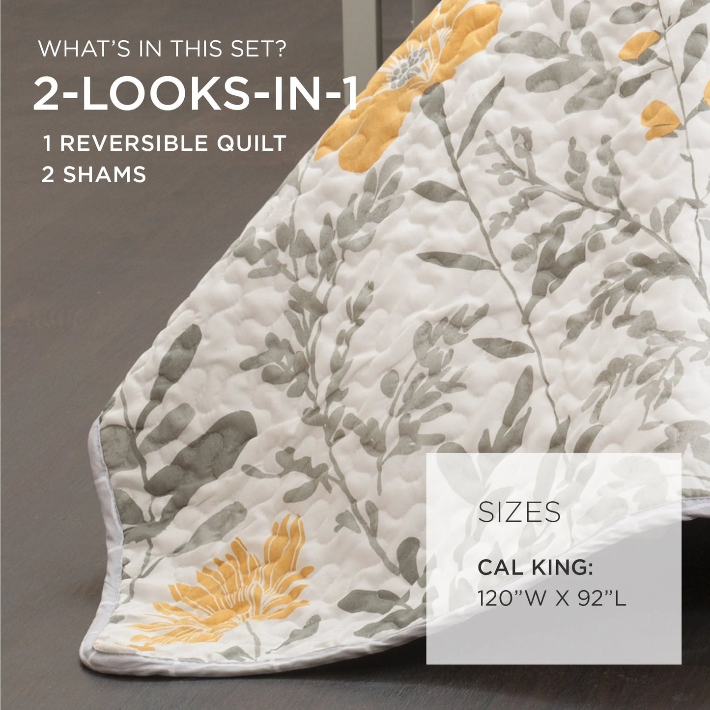 Lush Decor Copper Grove Patos Reversible 3-piece Quilt Set