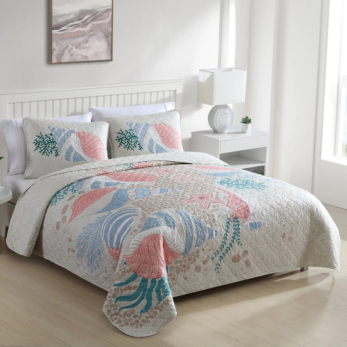 Caribbean Joe Coastal 3PC Quilt Set