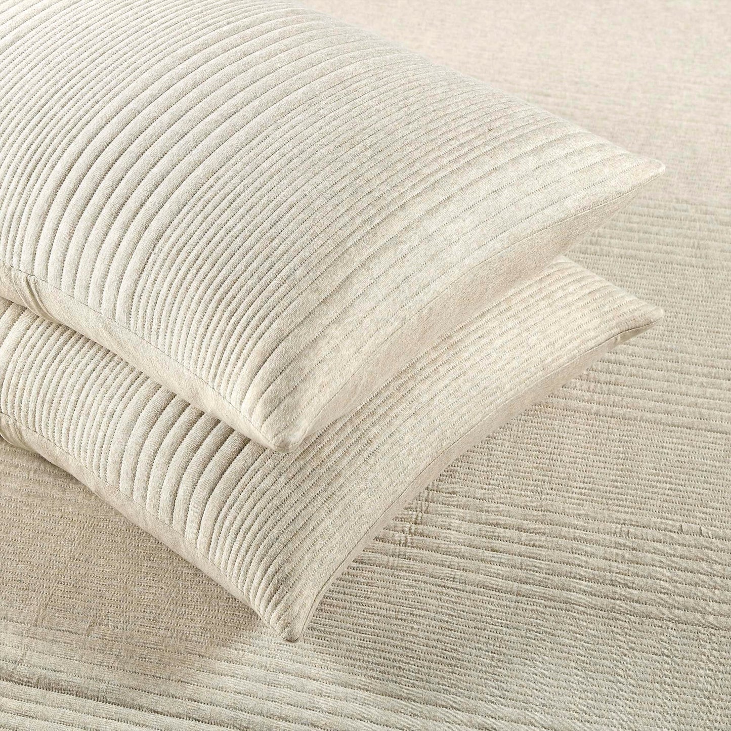 Brielle Home Atlas Jersey Channel Stitch Quilt Set