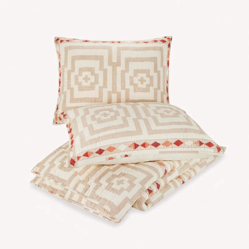 Hypnotic Cream 3-Piece Quilt Set by Jungalow