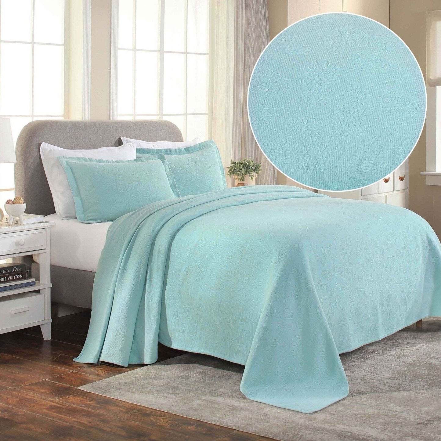 Superior Paisley Cotton Decorative Bedspread Set