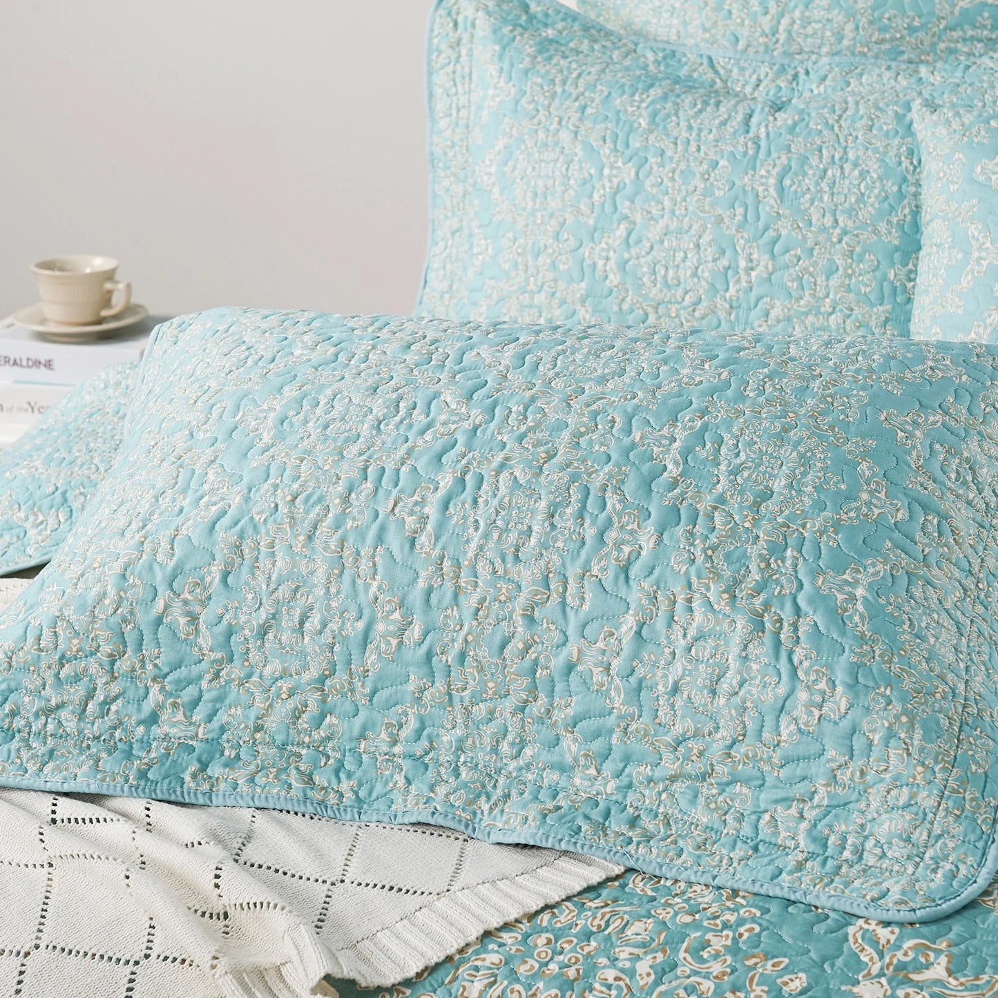 Serenta Mystic Printed Reversible 7-piece Bedspread Coverlet Set