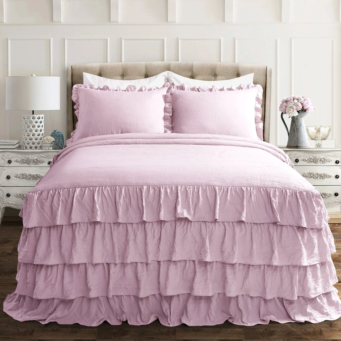 The Gray Barn Molly Mae Ruffle Skirt Bedspread Set