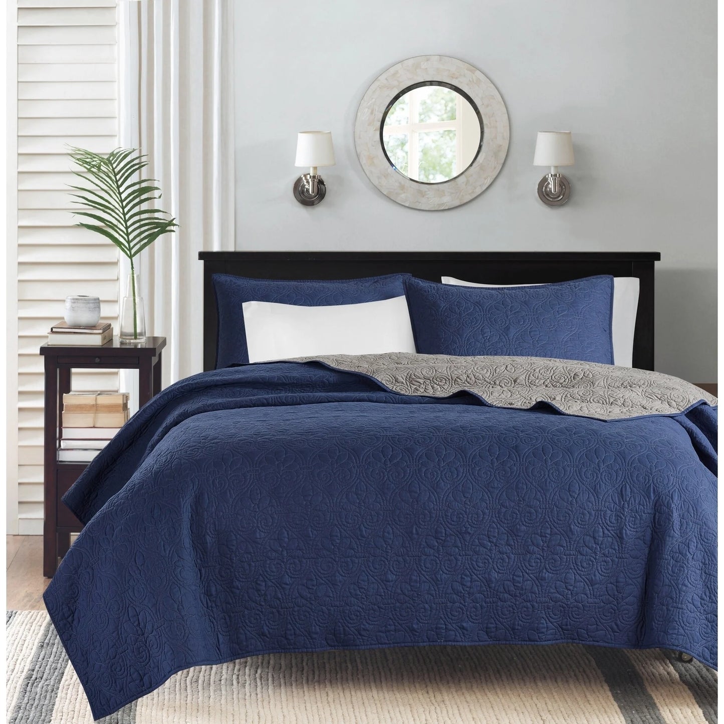 Madison Park Mansfield Reversible Quilt Set