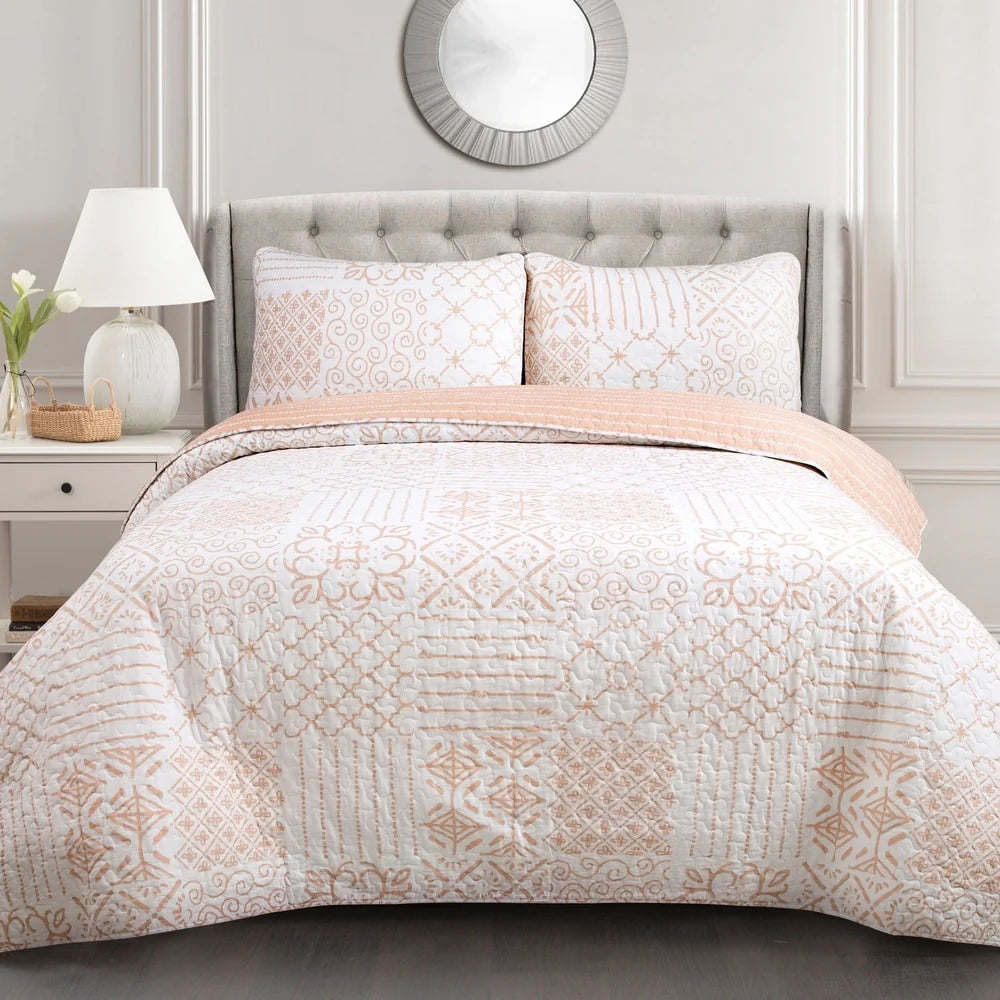 The Curated Nomad Sandia 3-piece Cotton Quilt Set