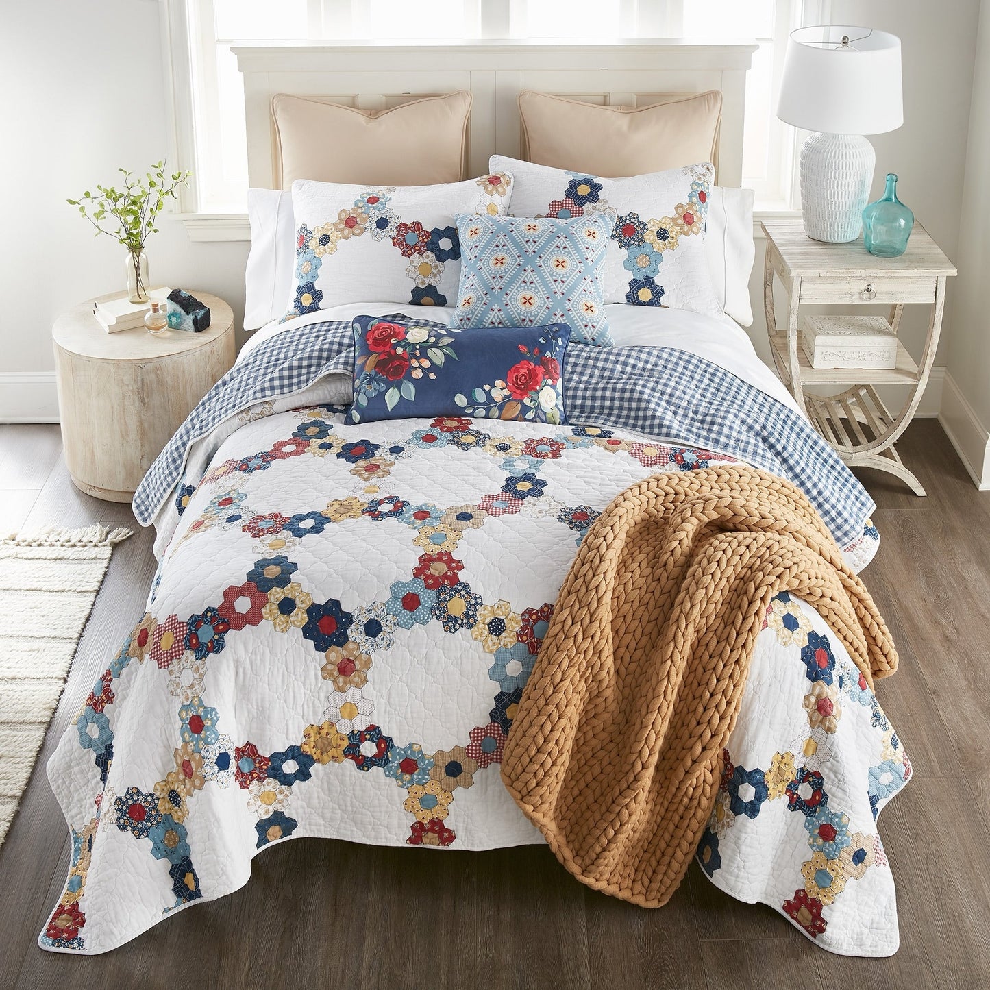 Donna Sharp Prairie 3PC Cotton Quilt Set