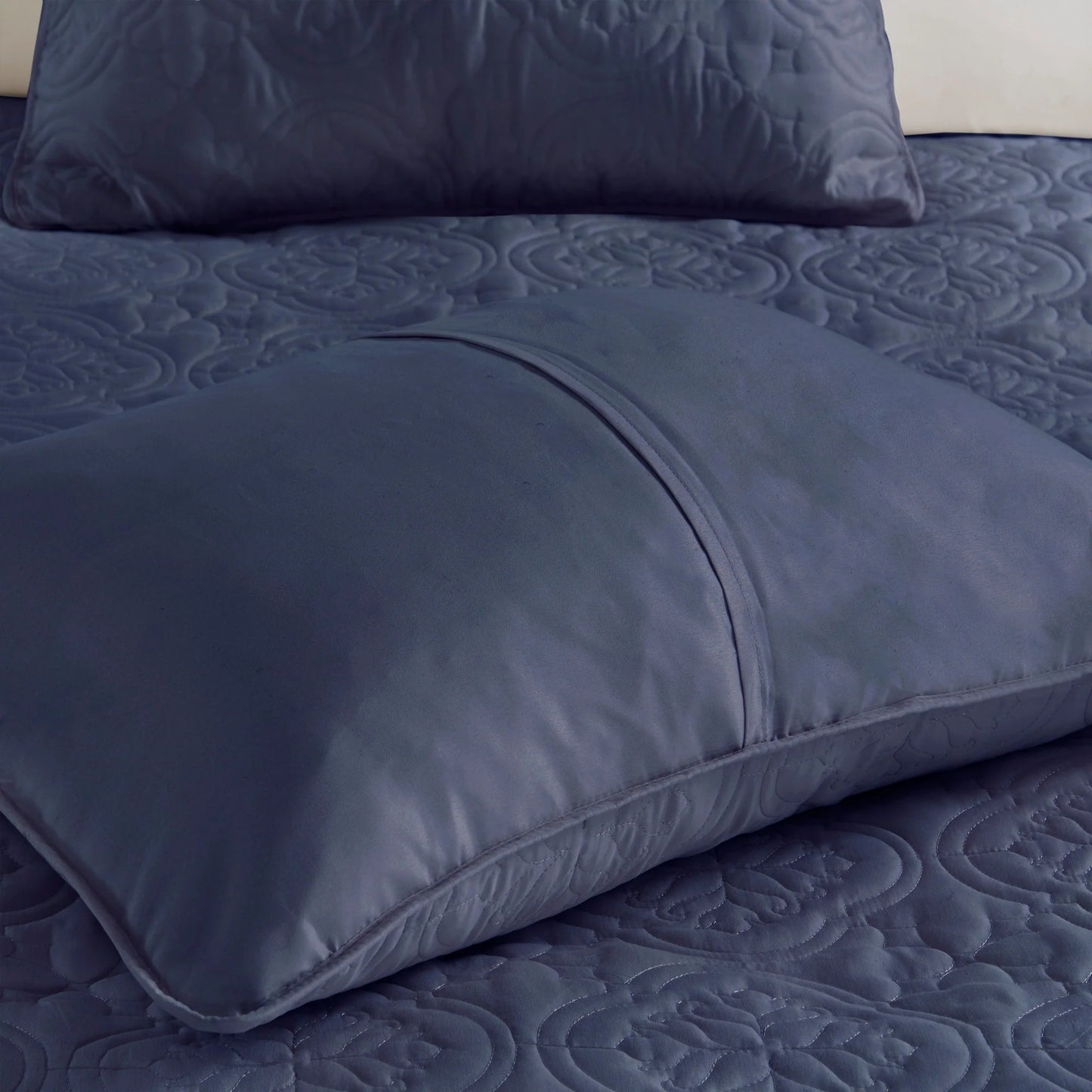 510 Design Hayley Oversized Solid Texture 3 Piece Reversible Bedspread Set
