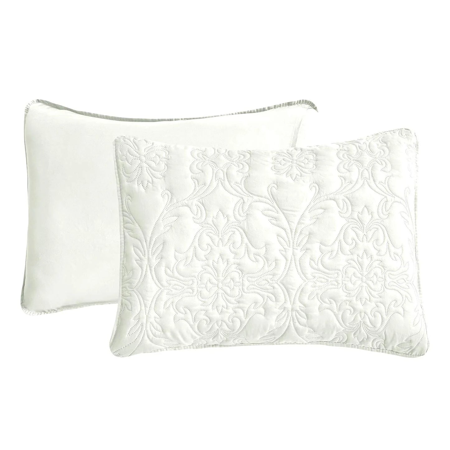Sophia & William 2/3 Pieces Quilt Set, Reversible Microfiber Bedding Bedspread Coverlet Set
