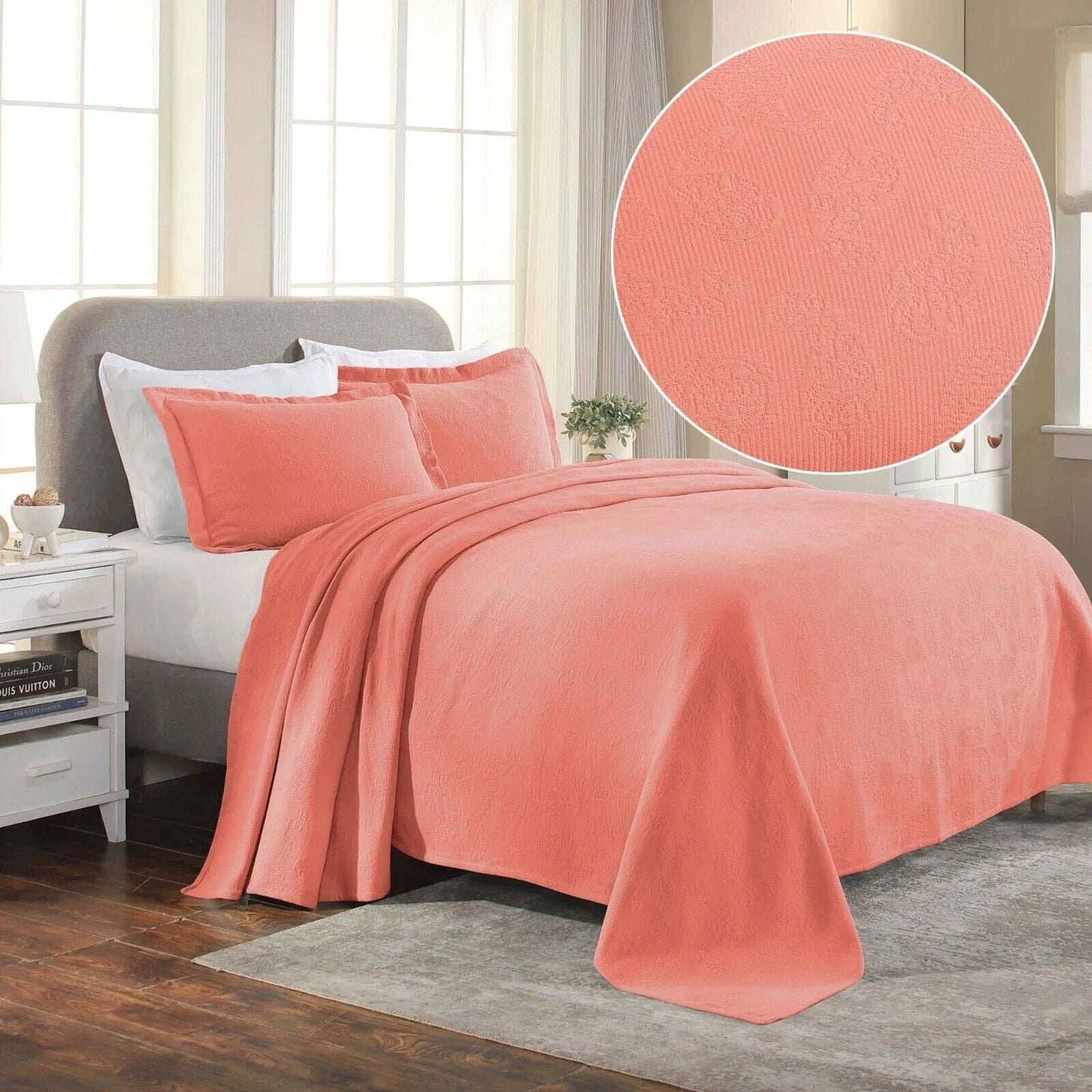 Superior Paisley Cotton Decorative Bedspread Set
