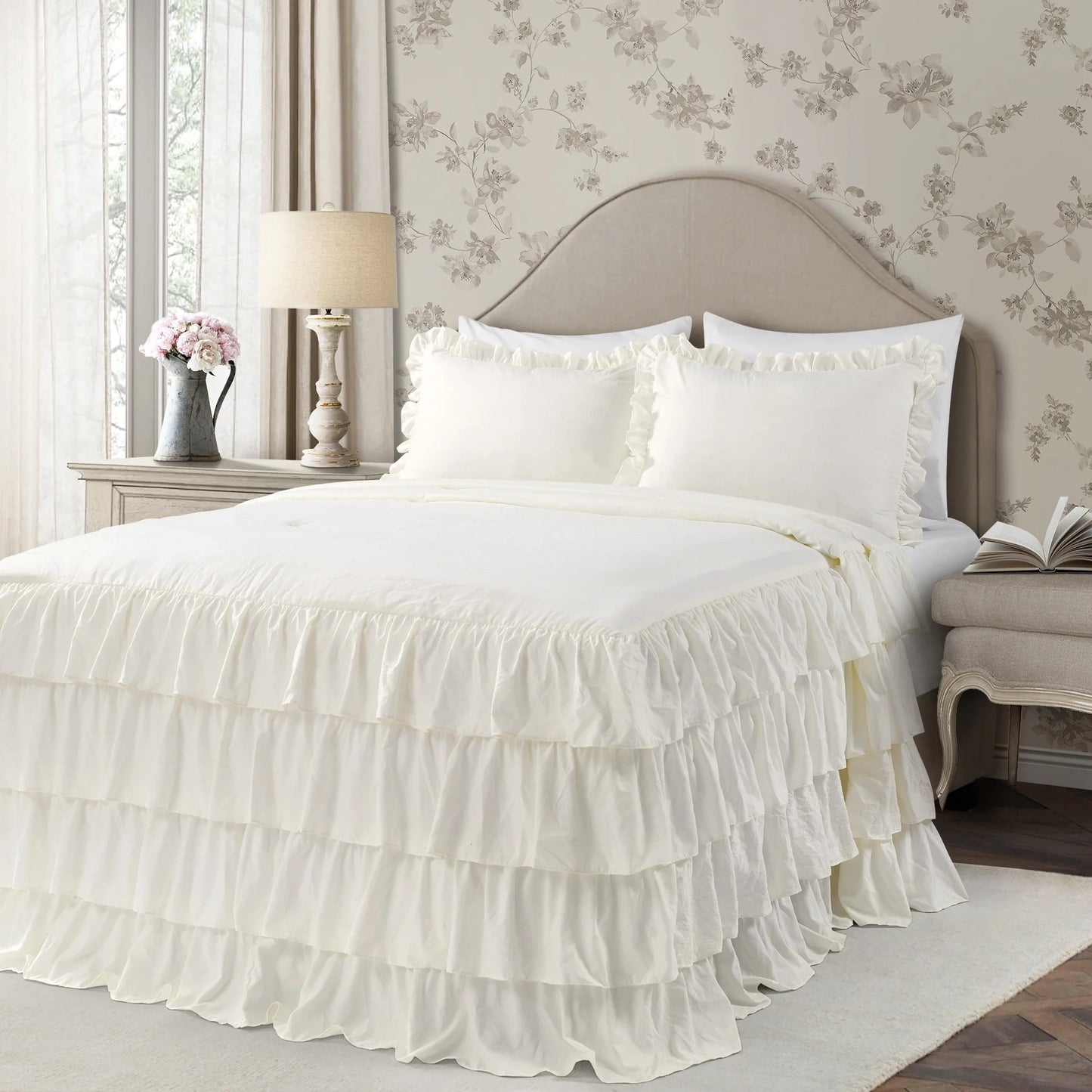 The Gray Barn Molly Mae Ruffle Skirt Bedspread Set