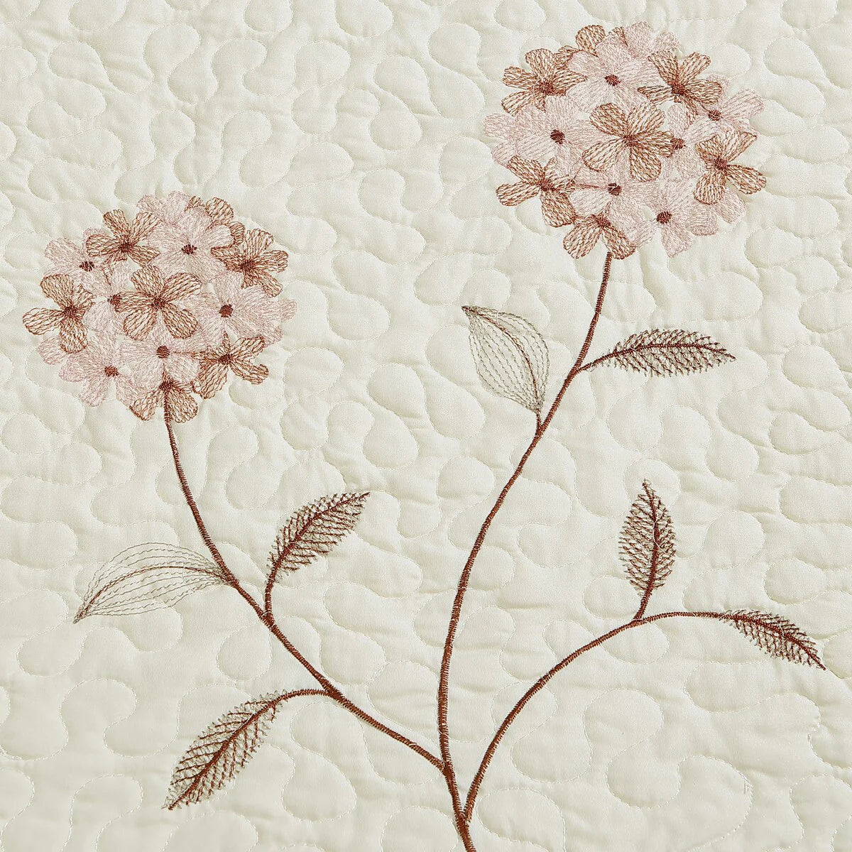 Carnation Embroidered Bedspread