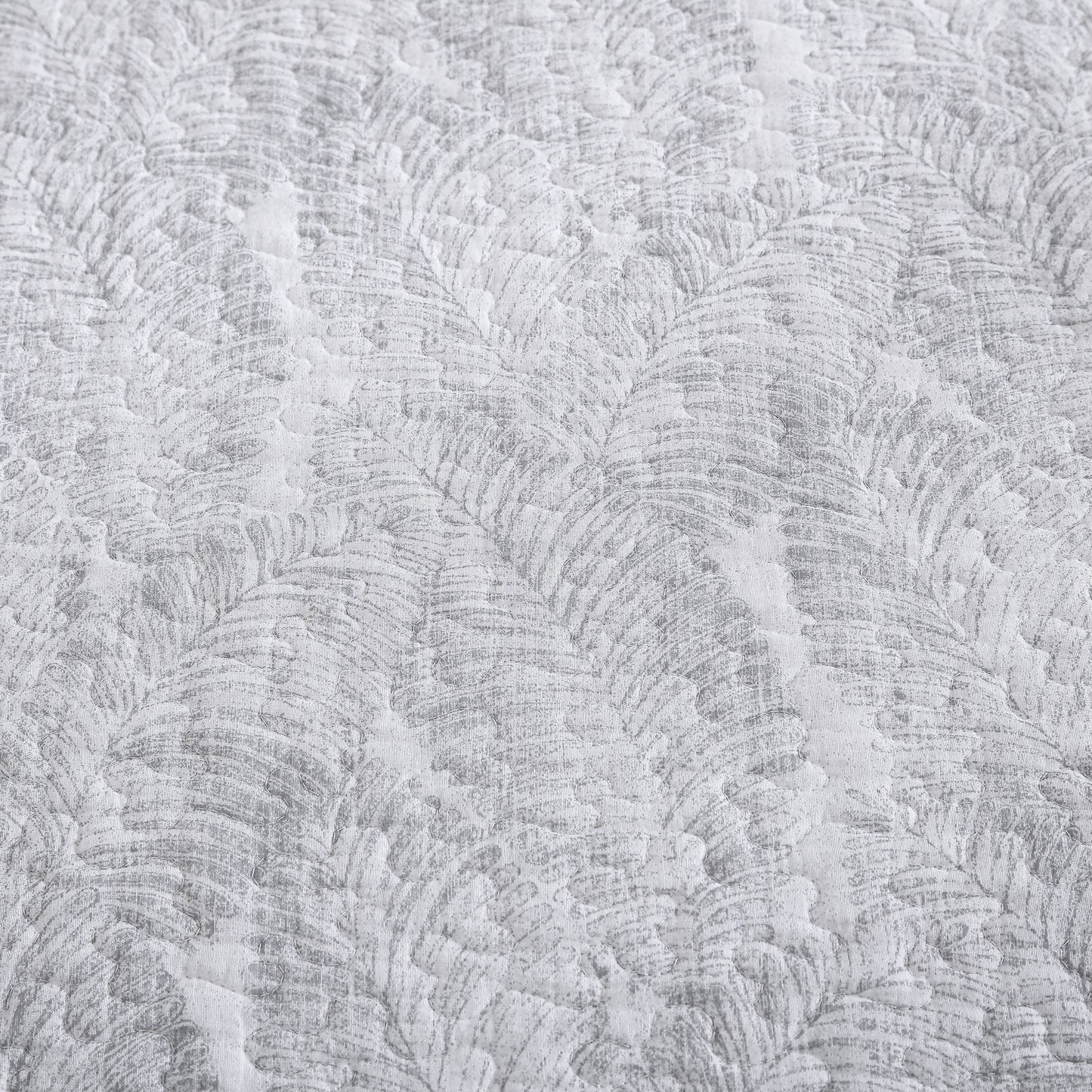 Tommy Bahama Distressed Water Leaves Cotton Reversible Quilt Set
