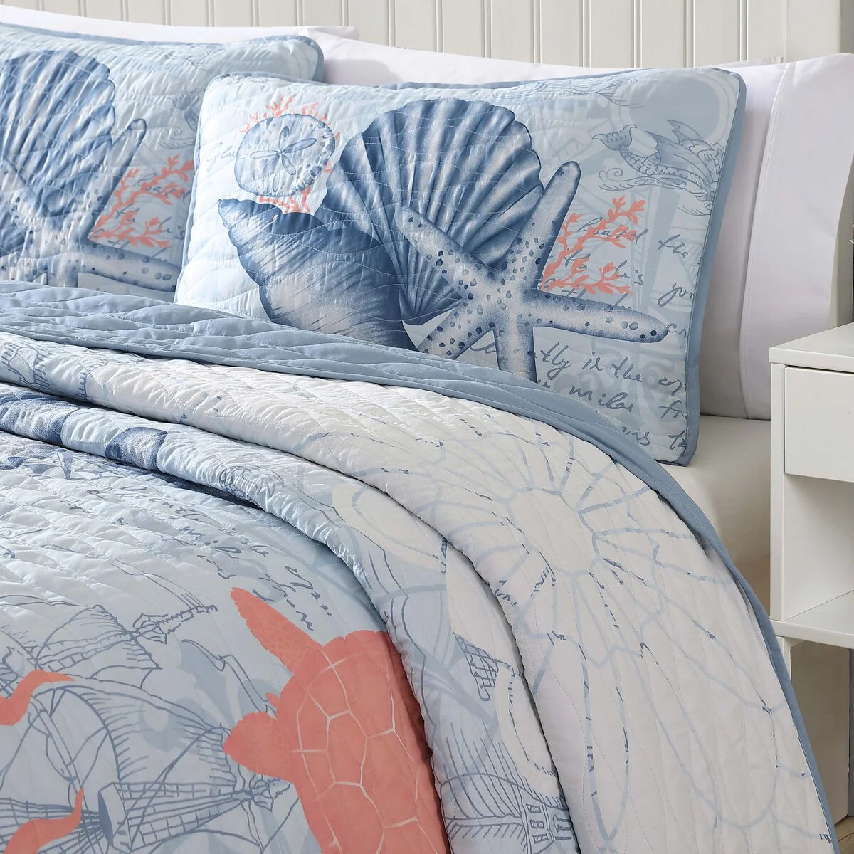 Caribbean Joe Coastal 3PC Quilt Set