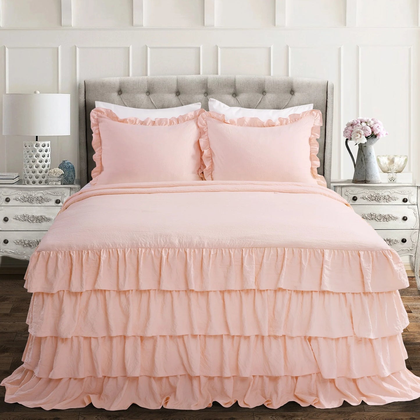 The Gray Barn Molly Mae Ruffle Skirt Bedspread Set