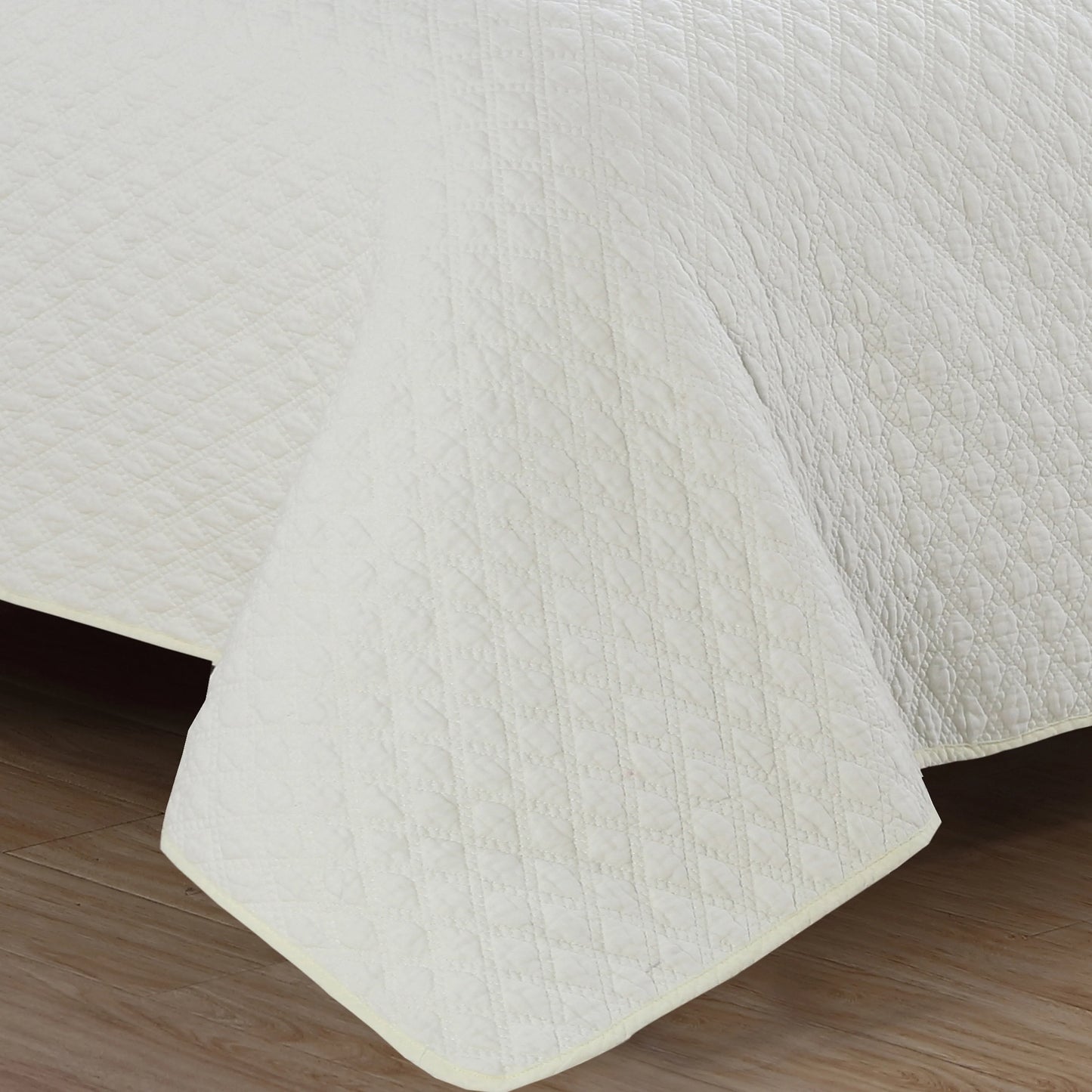 Copper Grove Verbena Diamond Stitch Cotton Quilt Set