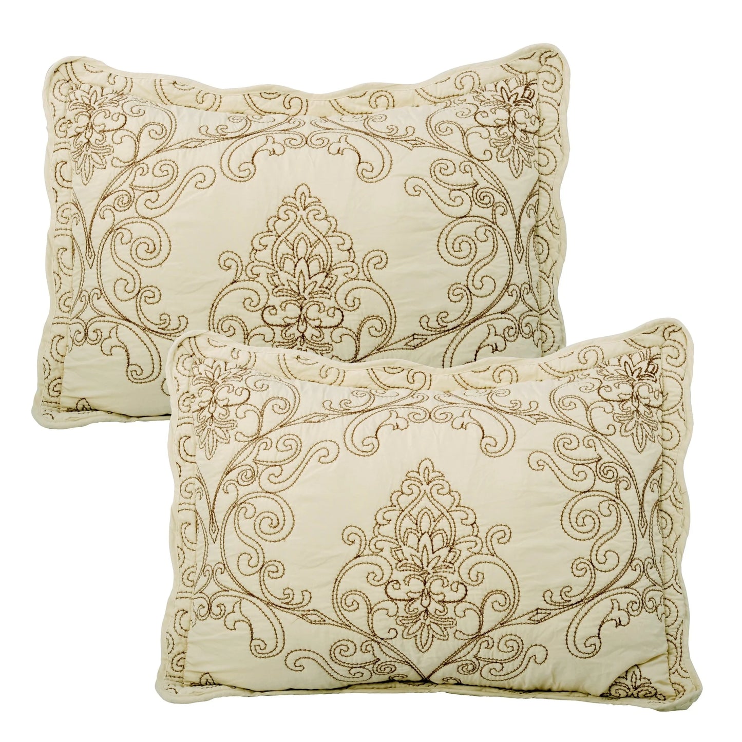 Serenta Damask Oversized 4-piece Bedspread Set