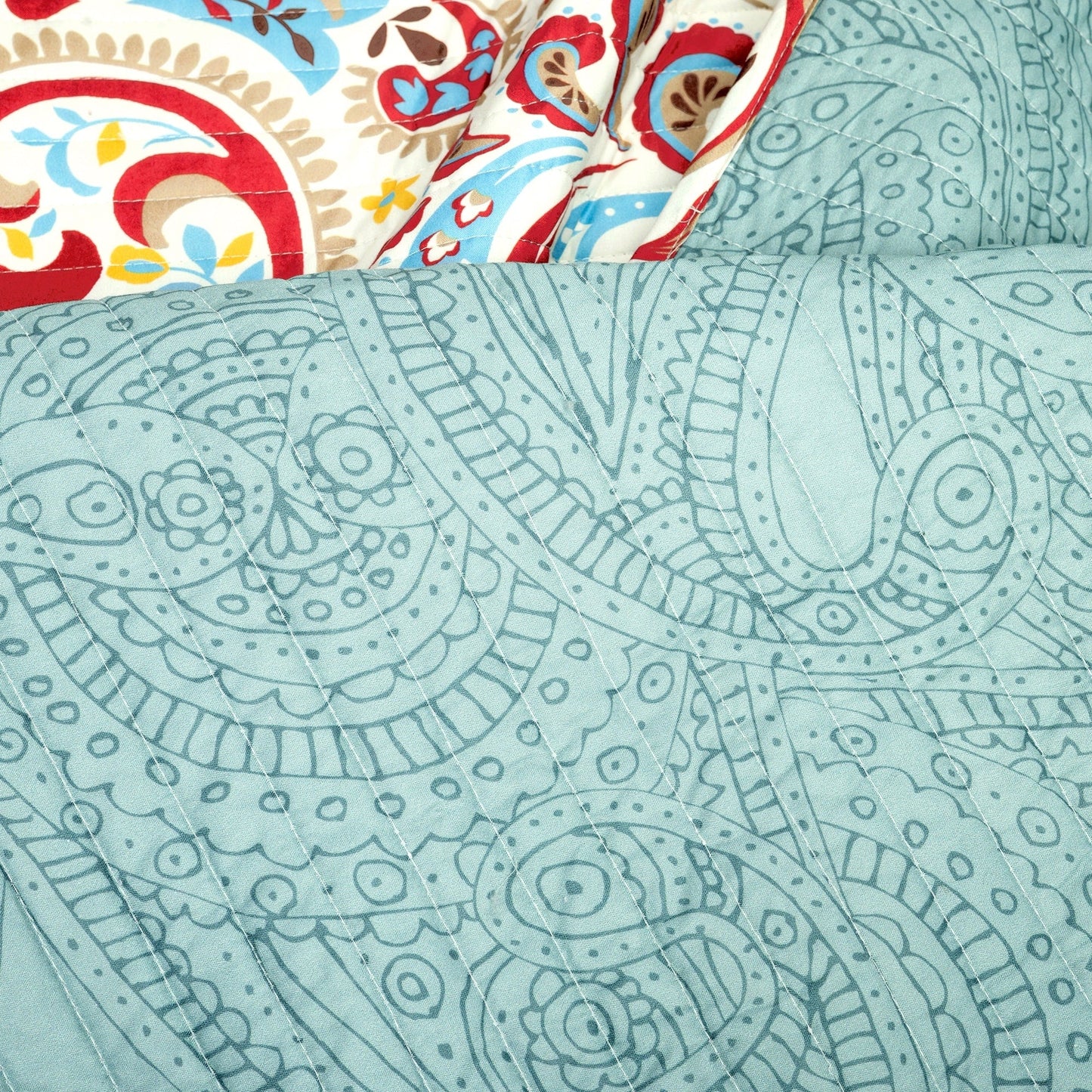 The Curated Nomad La Boheme Boho Chic 3-piece Quilt Set