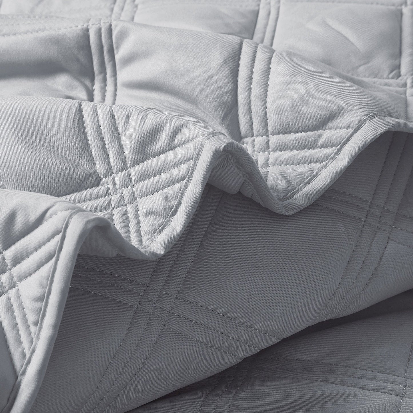 Down Alternative Quilted Oversized Charleston 3 Piece Comforter Set