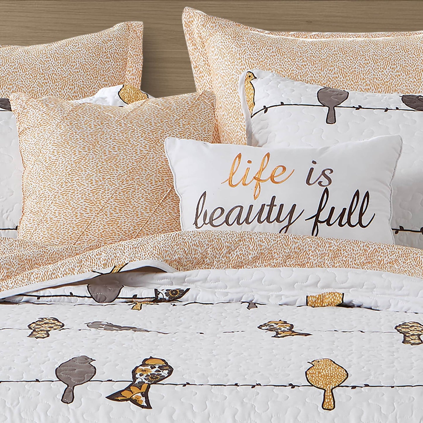 Lush Decor Rowley Birds 7 Piece Quilt Set