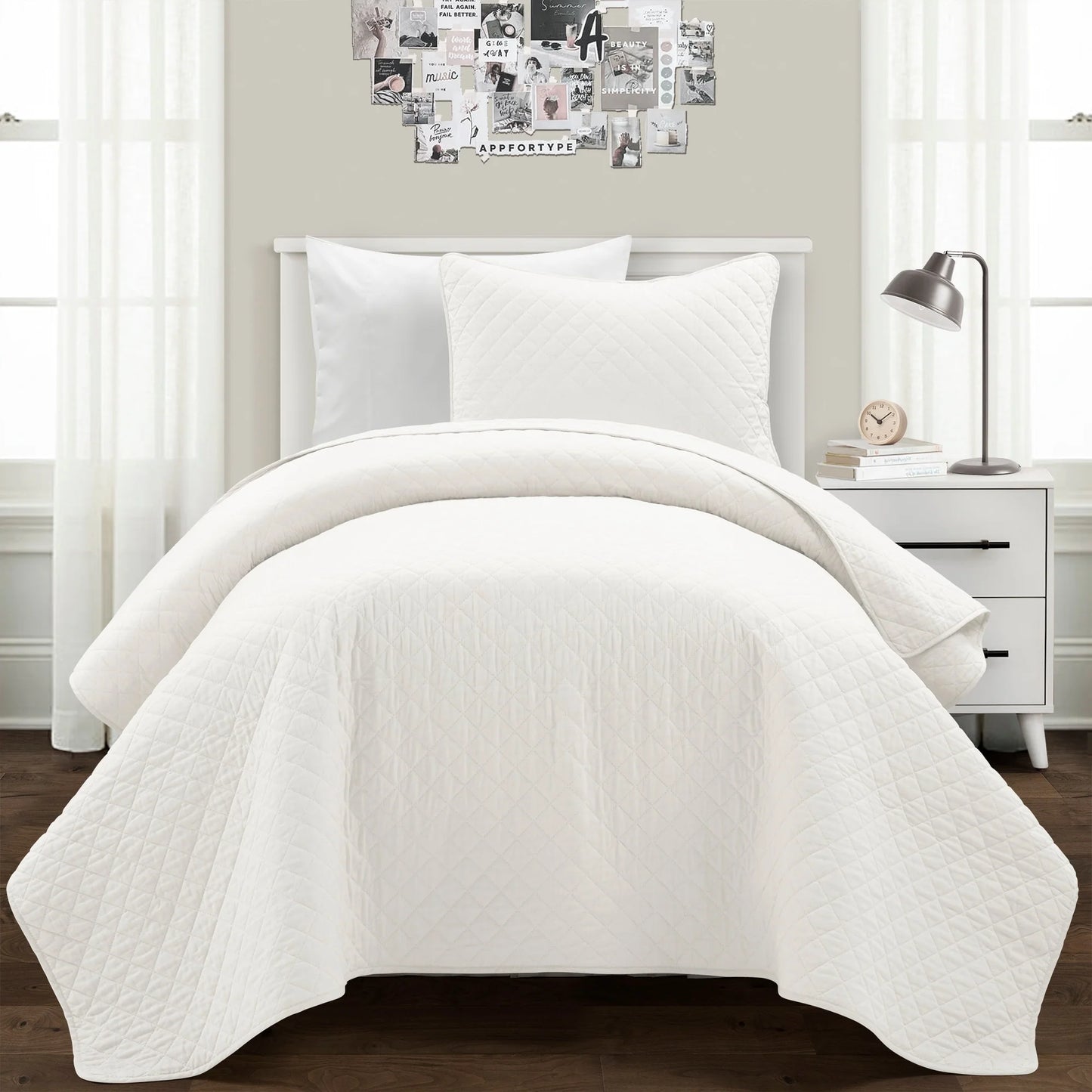 Copper Grove Balm Diamond Oversized Cotton 3-piece Quilt Set