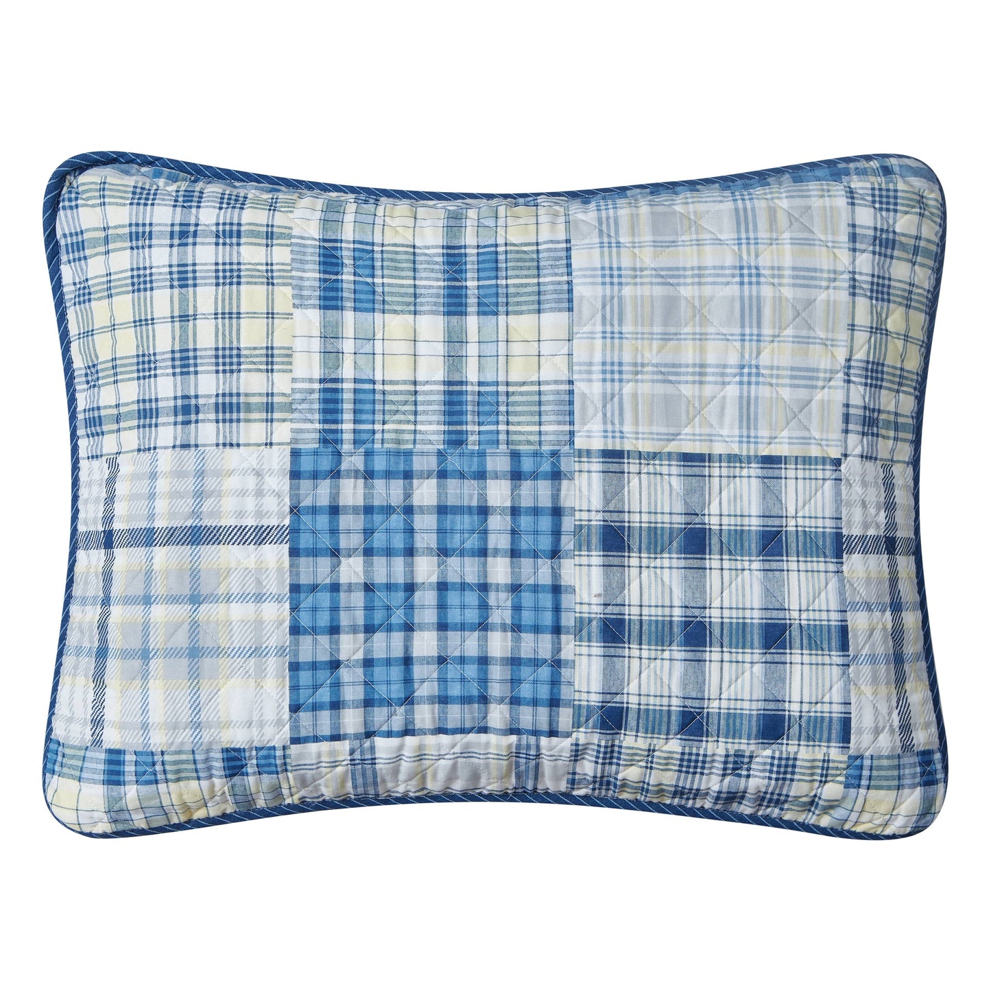 Nautica Raeford Cotton Reversible Blue Quilt Set