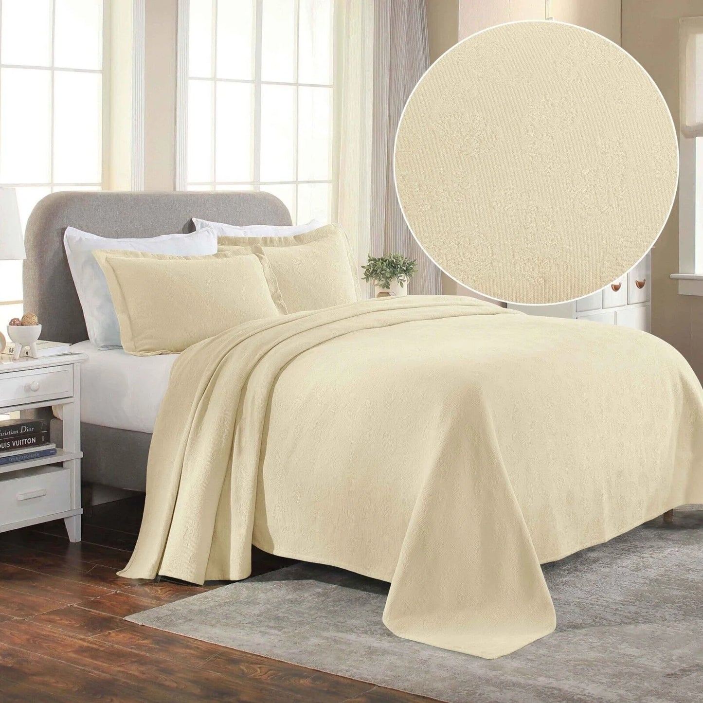 Superior Paisley Cotton Decorative Bedspread Set