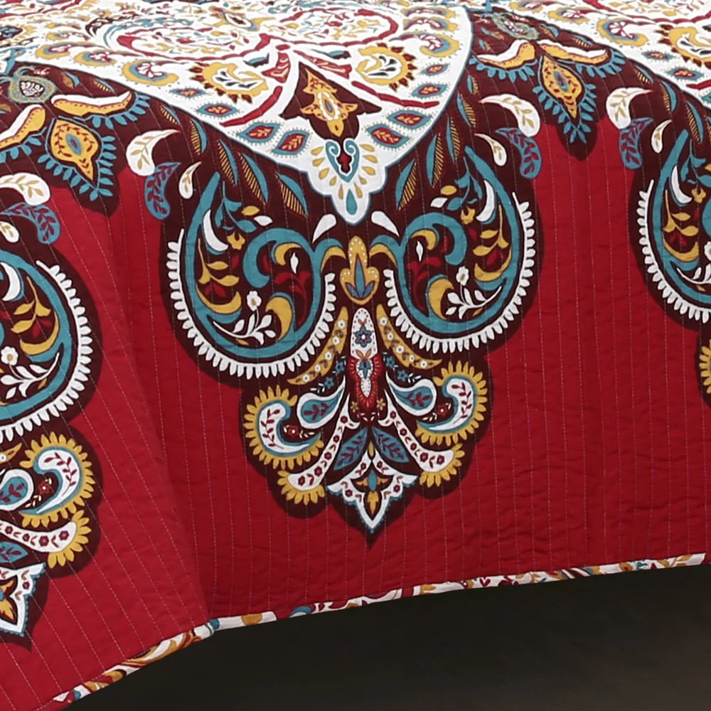 The Curated Nomad La Boheme Boho Chic 3-piece Quilt Set