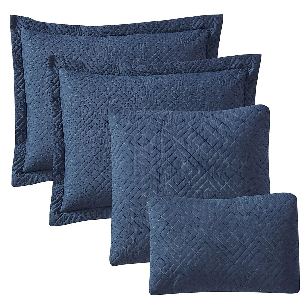 Clara Clark Bedspread Quilt Set - Embossed Pinsonic Lightweight Coverlet Set
