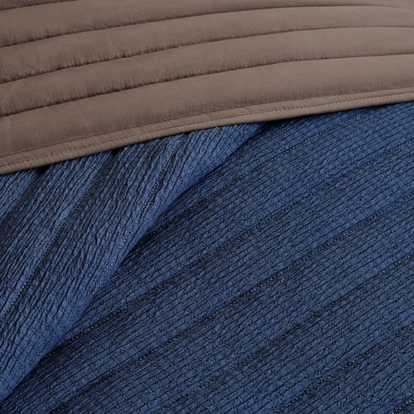 Madison Park Cameron 3 Piece Crinkled Microfiber Quilt Set