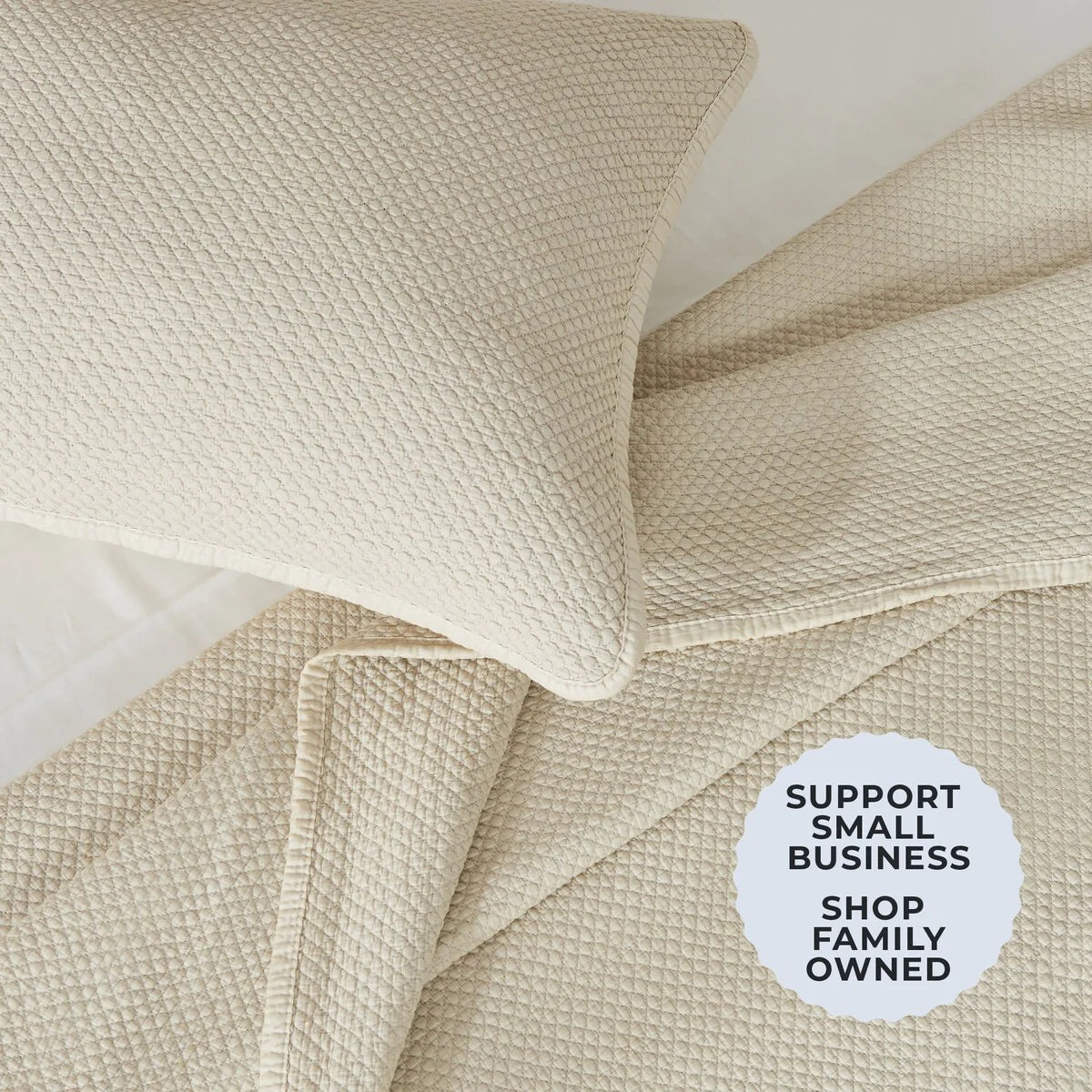 Linery & Co. Soft Stonewashed Stitched Lightweight Quilt Set