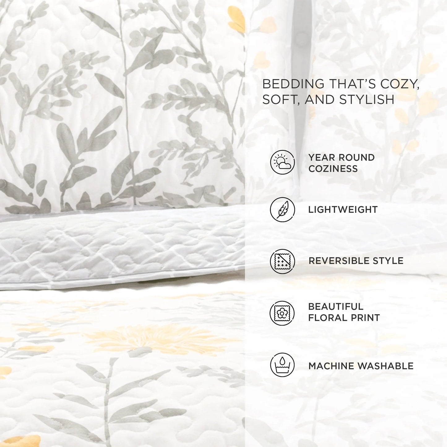 Lush Decor Copper Grove Patos Reversible 3-piece Quilt Set