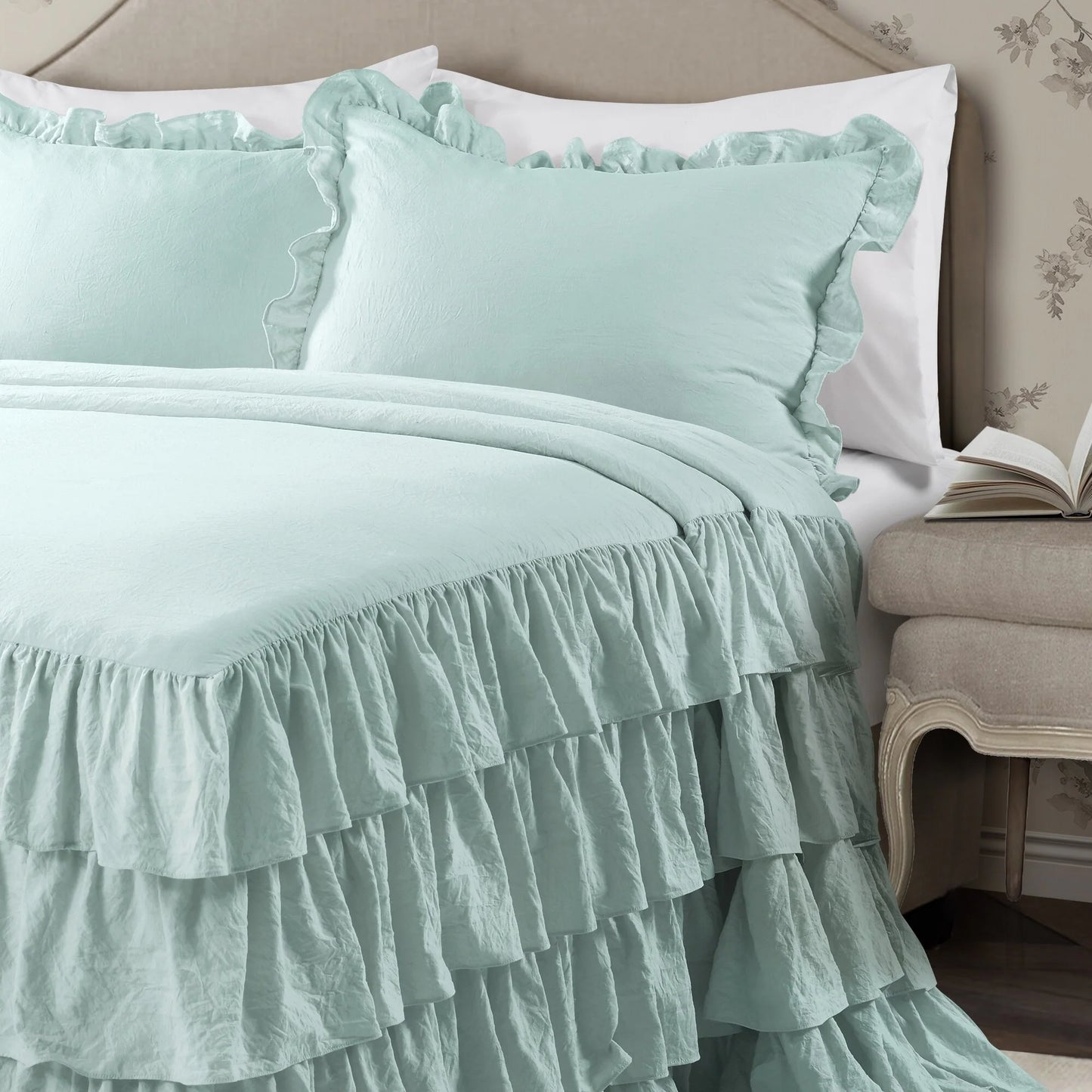 The Gray Barn Molly Mae Ruffle Skirt Bedspread Set