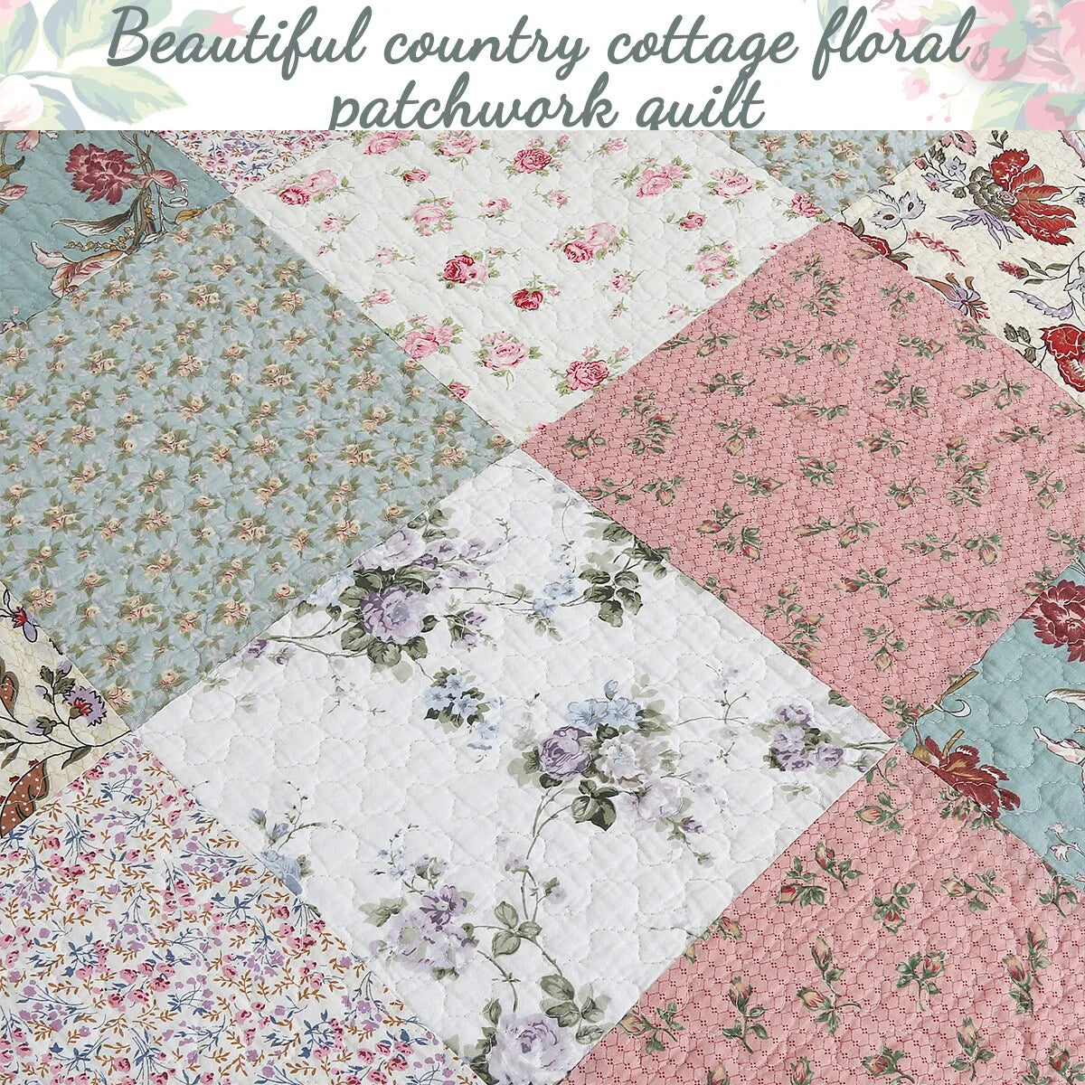 Celia Patchwork Cotton Quilt Bedding Set