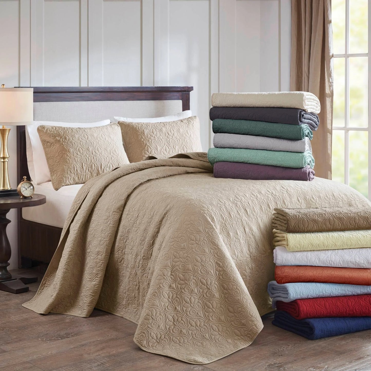 Madison Park Mansfield Reversible Quilt Set