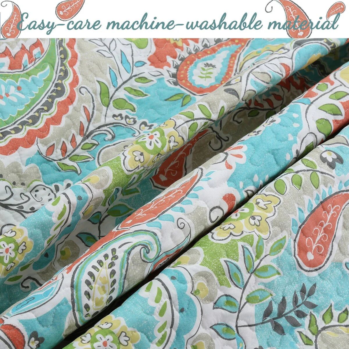 Porch & Den Bajada Paisley Reversible Quilt Bedding Set