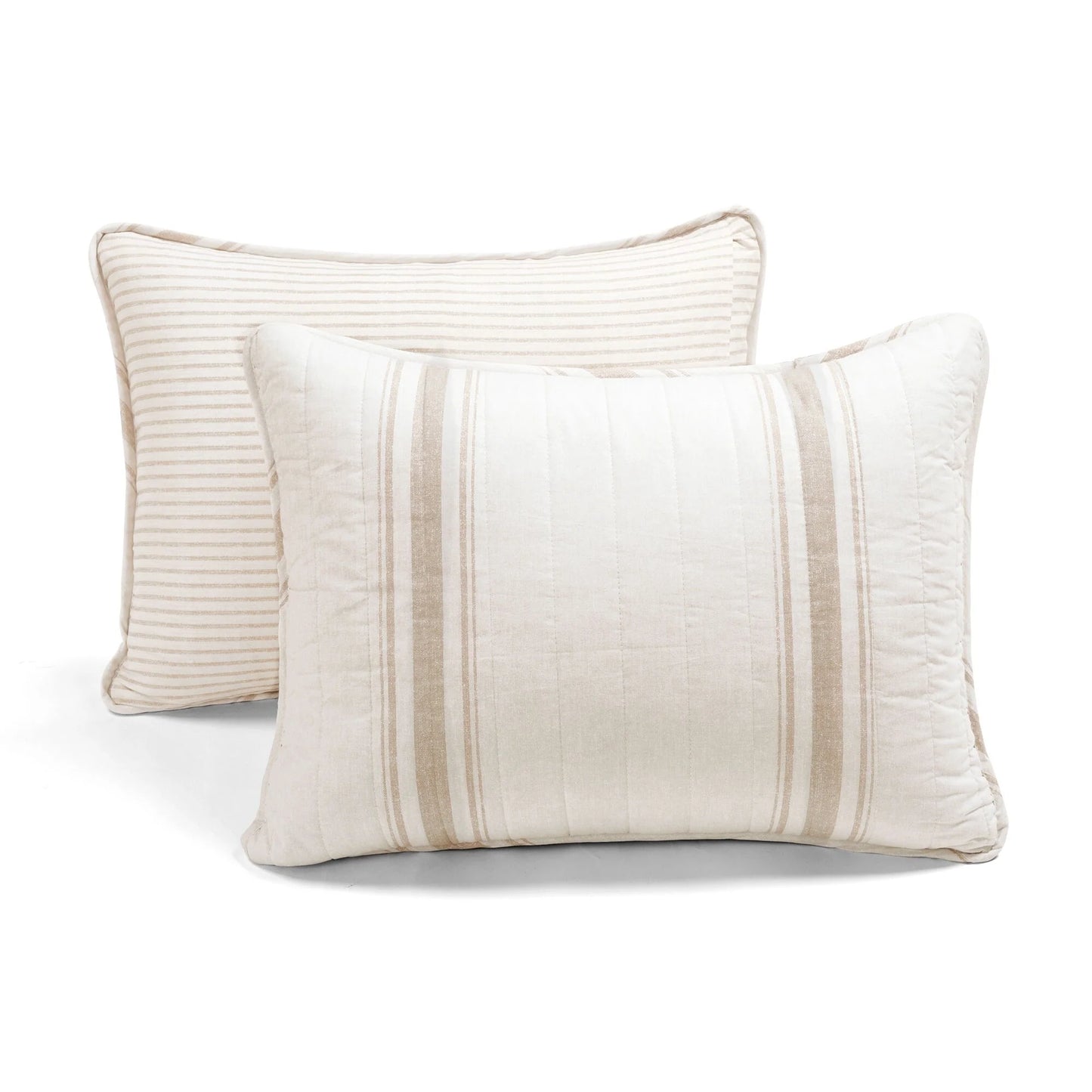 Lush Decor Farmhouse Stripe 3 Piece Quilt Set