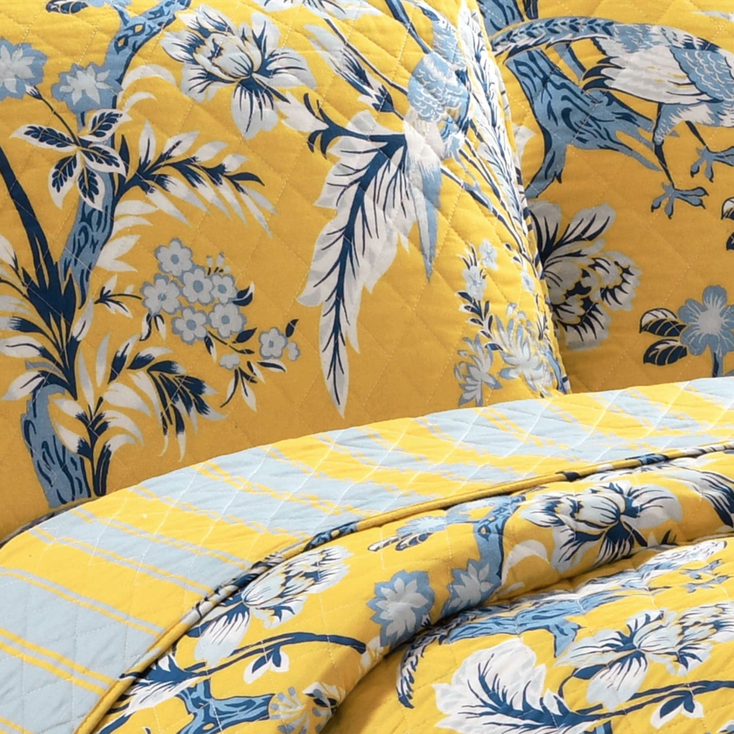 Lush Decor Dolores 3 Piece Cotton Quilt Set